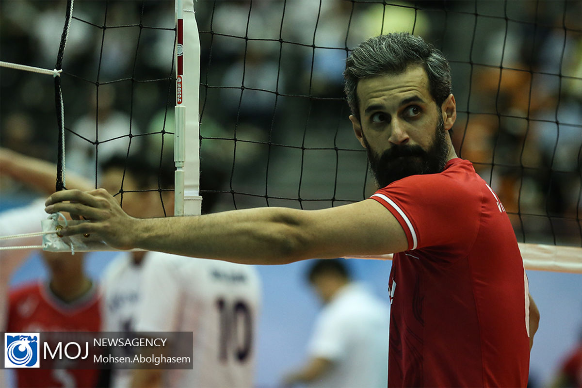 دیدار تیم های ملی والیبال ایران و کره جنوبی