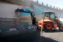 ایمن سازی جداره زیر گذر بلوار جانباز انجام شد