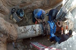 ارتقای کیفیت شبکه آبرسانی شهر قنوات