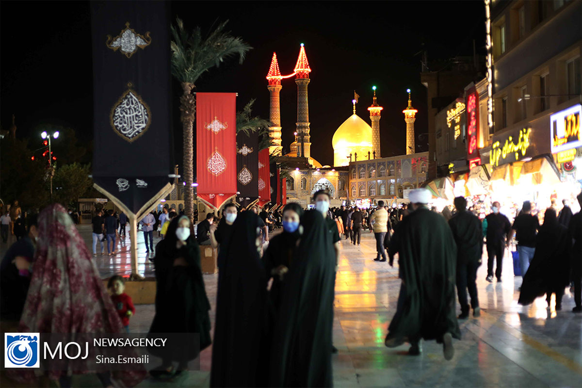 حال و هوای حرم حضرت معصومه در شب رحلت