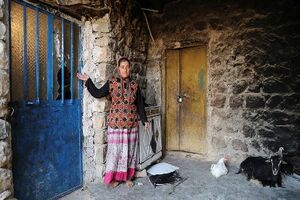 روستایی در آستانه جابجایی به علت رانش زمین 