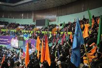 اجتماع بزرگ دختران حاج قاسم سلیمانی در وزشگاه آزادی برپا شد