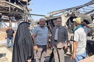 فرماندار تهران بر رفع مشکلات واحد تولیدی جنگ‌زده تأکید کرد