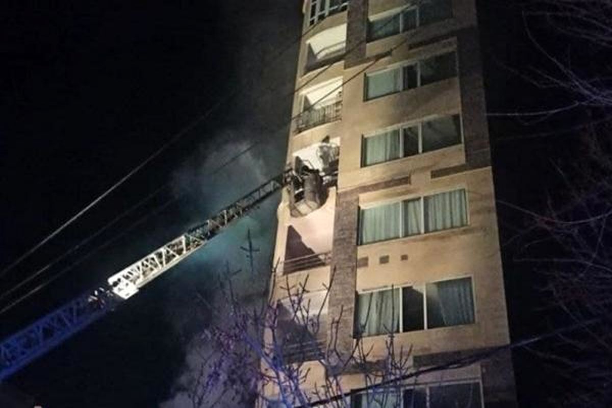 آتش سوزی کرمانشاه