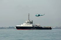 شناور روسیه برای شرکت در رزمایش مرکب امداد و نجات ۲۰۲۵ وارد دریای خزر شد