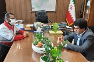 عضویت افتخاری مدیر کل تامین اجتماعی استان قزوین در جمعیت هلال احمر استان قزوین