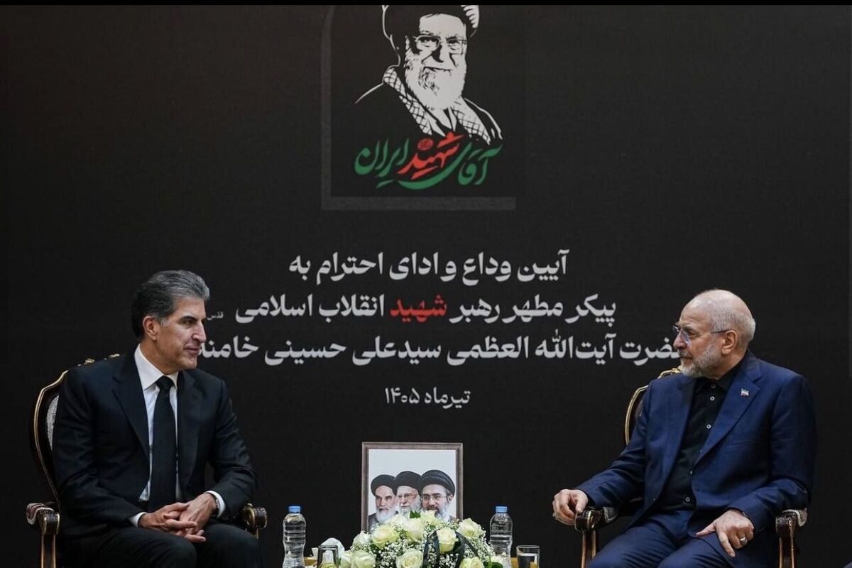 قالیباف در دیدار با رئیس اقلیم کردستان عراق؛