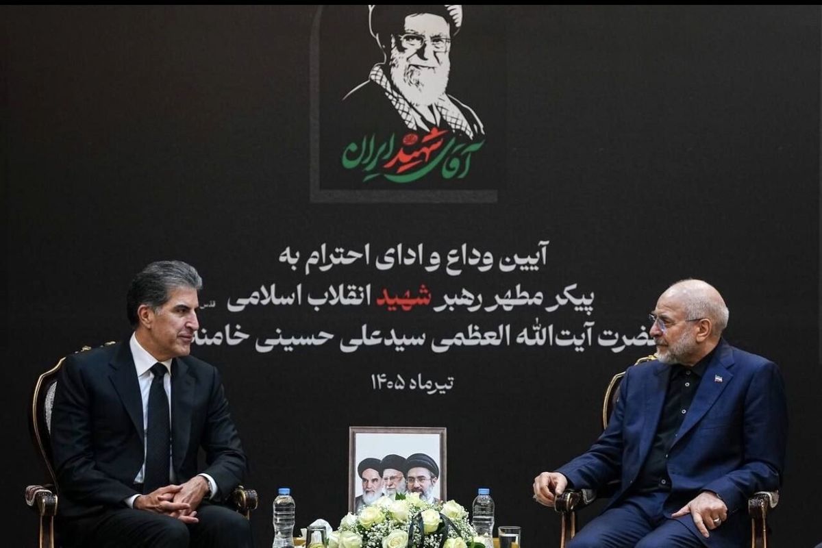 قالیباف در دیدار با رئیس اقلیم کردستان عراق؛