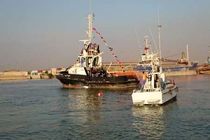 یک فروند شناور باری در اروند رود از غرق شدگی نجات یافت