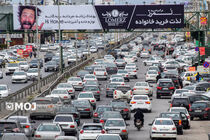 جریان ترافیک در مسیرهای شرق به غرب با بازگشت عزاداران نیمه‌سنگین شد