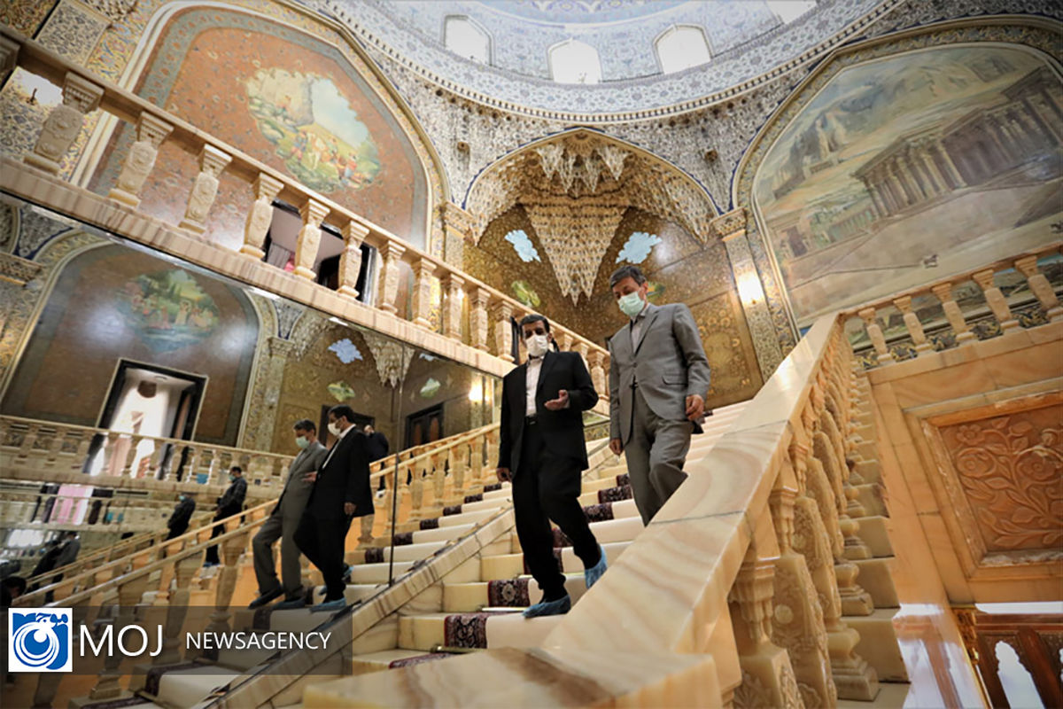 بازدید وزیر میراث‌ فرهنگی از کاخ مرمر