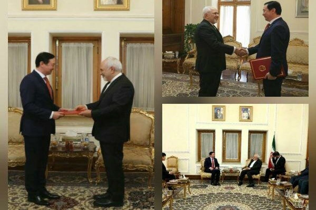 دیدار سفیر جدید چین با ظریف