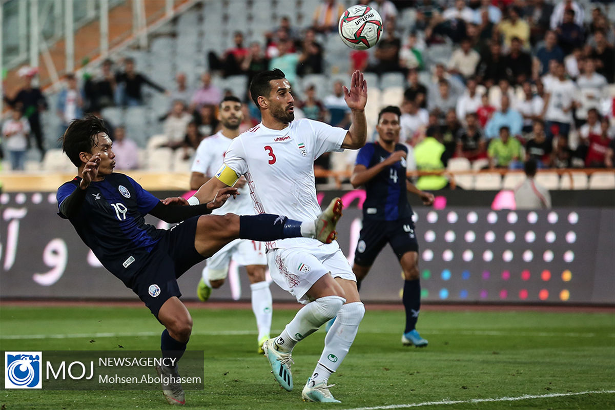 دیدار تیم‌های ملی فوتبال ایران و کامبوج