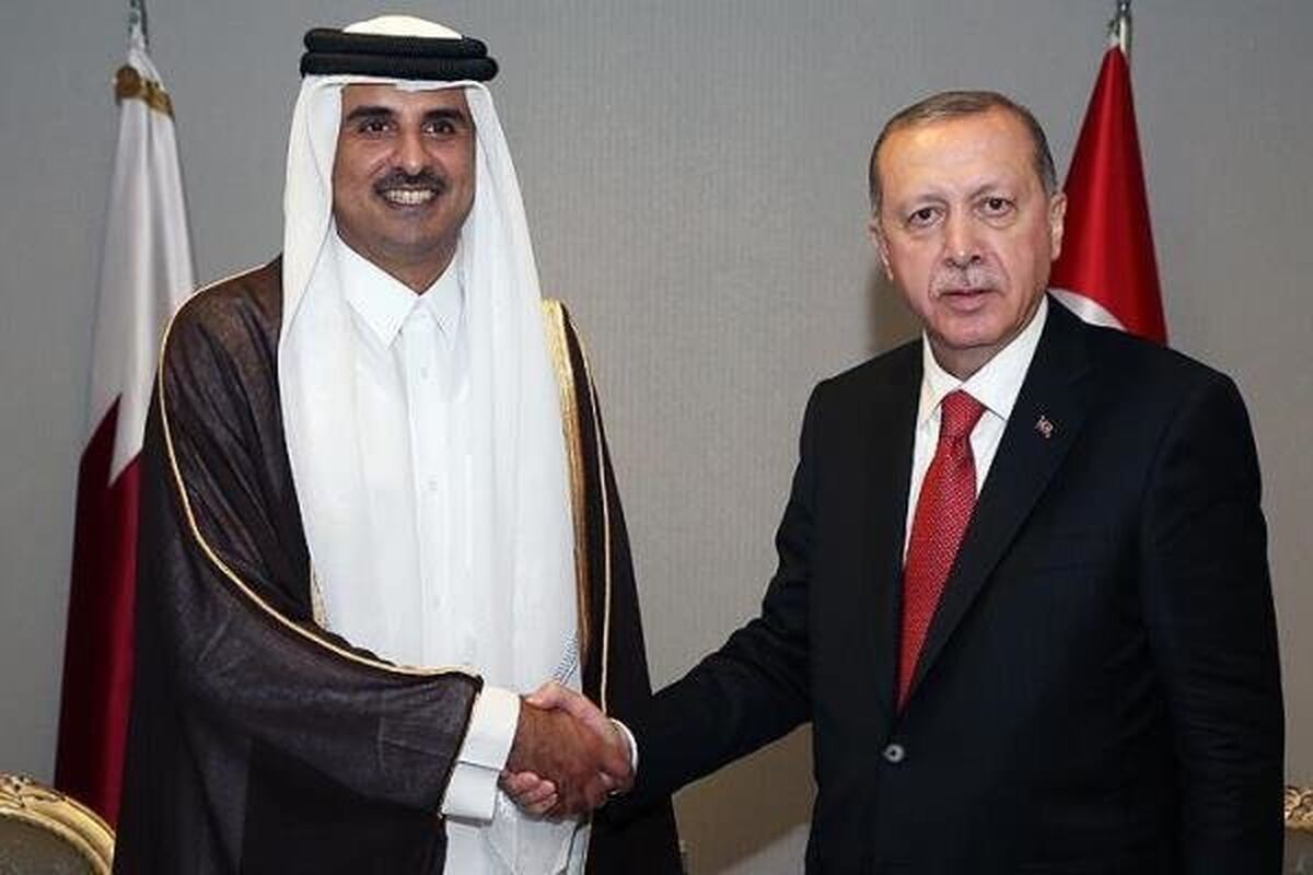 شیخ تمیم امیر قطر و رجب طیب اردوغان