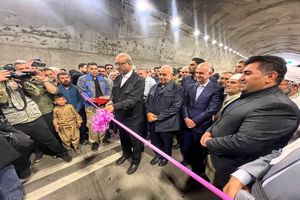 طولانی‌ترین تونل جاده‌ای کرمانشاه با اتصال به مرز شیخ‌صله افتتاح شد