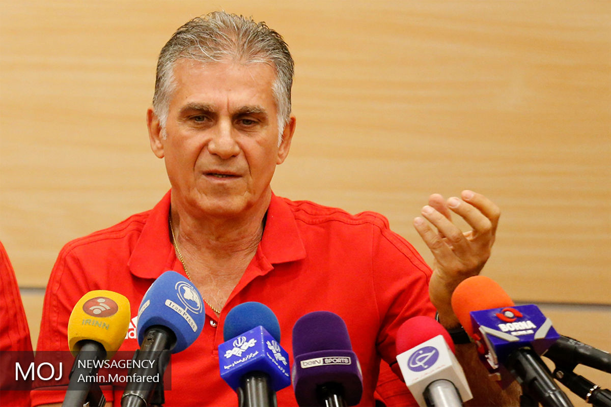 کنفرانس مطبوعاتی سرمربی تیم ملی فوتبال /کارلوس کیروش