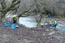 آغاز طرح پاکسازی زباله از رودخانه خالکایی ماسال