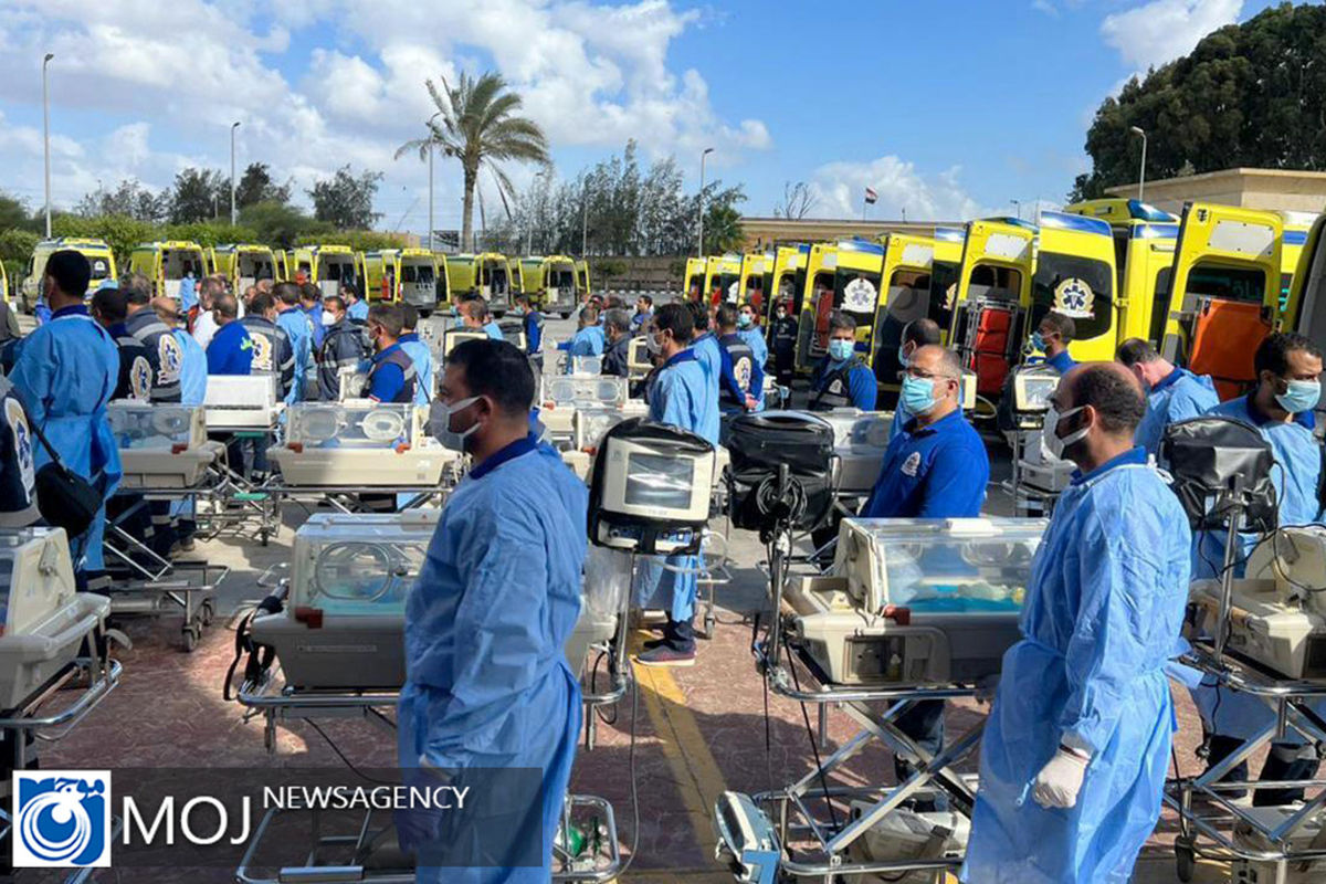 انتقال نوزادان تازه متولد شده از غزه به مصر