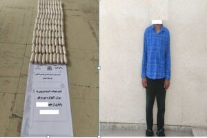 کشف یک کیلو هروئین از معده مسافر در استهبان 