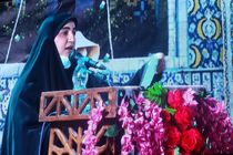 گردهمایی مردم دارالعباده یزد در پانزدهمین دوره کاروان زیرسایه خورشید با حضور فرزند شهید سلیمانی+عکس