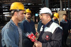 دیدار صمیمانه مدیرعامل با تلاشگران ذوب آهن اصفهان به مناسبت هفته کار و کارگر
