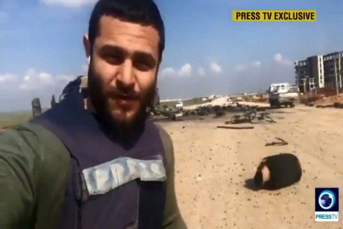 خبرنگار شبکه پرس تی‌وی