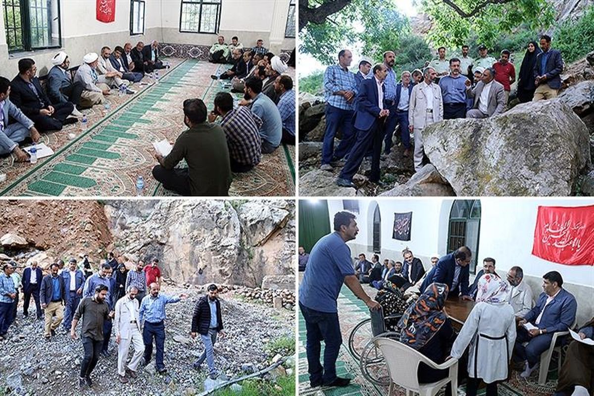 دیدار مردمی رییس کل دادگستری استان قزوین در شهر رازمیان