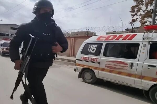 ۹ کشته با حمله به پلیس پاکستان در ایالت بلوچستان برجای ماند