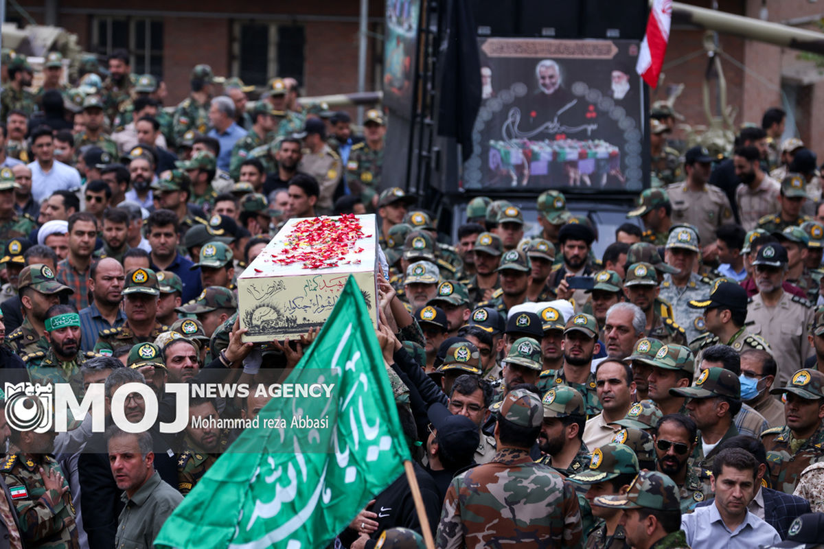 تشییع و خاکسپاری پیکر شهید گمنام