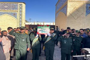 برگزاری مراسم تشییع و تدفین سردار "غیب پرور" در شیراز