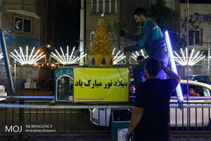 آذین بندی خیابان های تهران به مناسبت نیمه شعبان