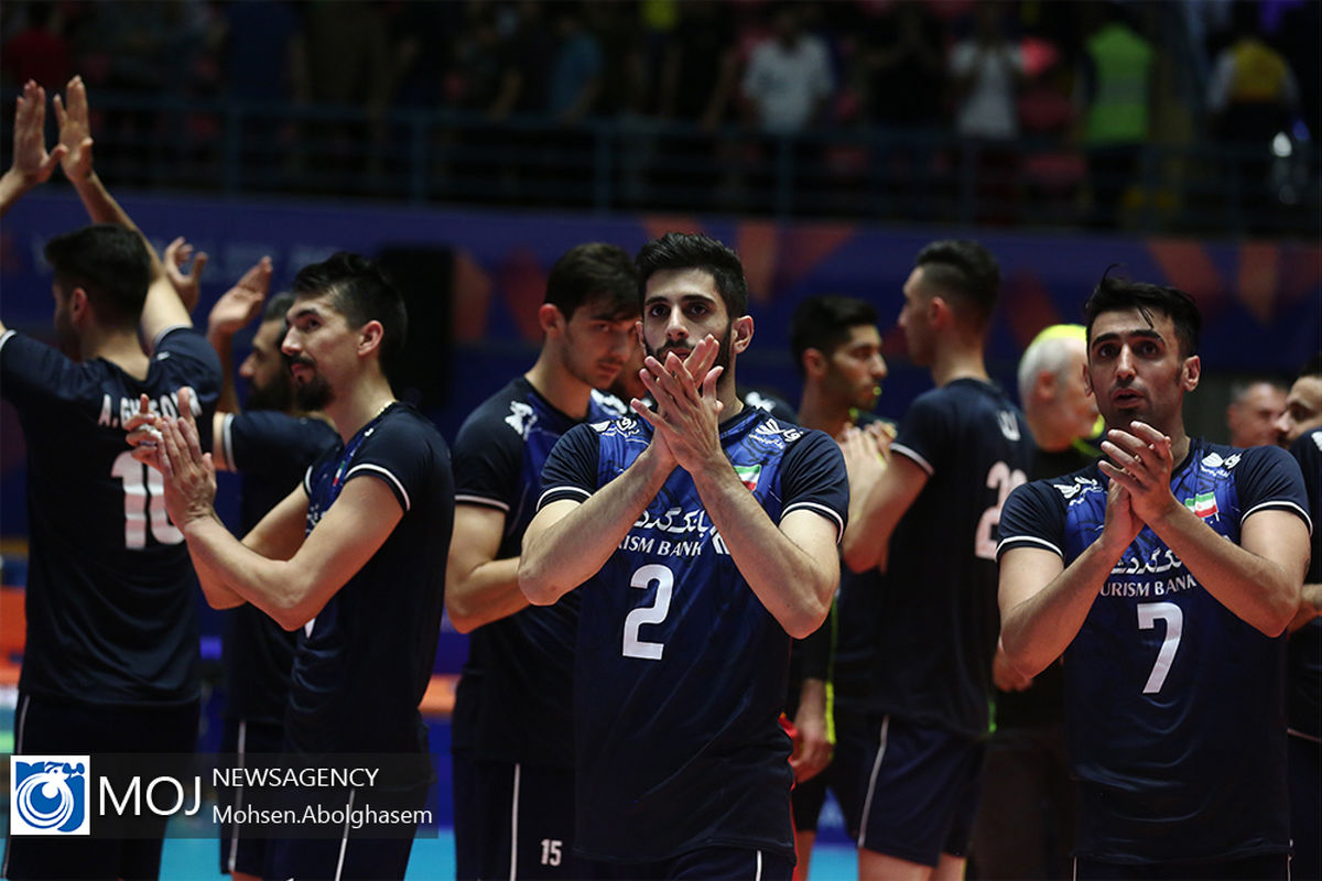 دیدار تیم های ملی والیبال ایران و فرانسه