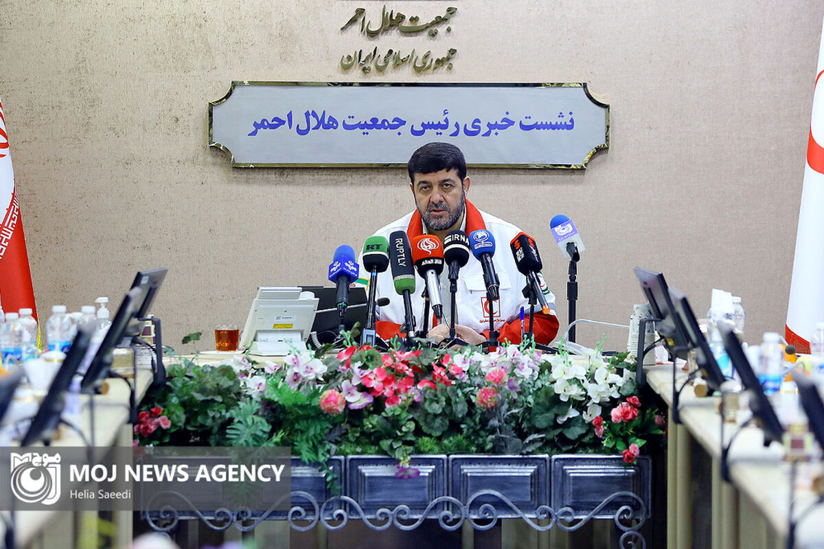 نشست خبری رئیس جمعیت هلال احمر