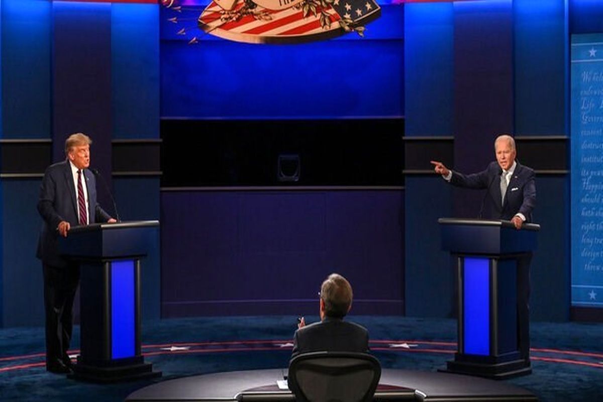 مناظره انتخاباتی ترامپ و بایدن
