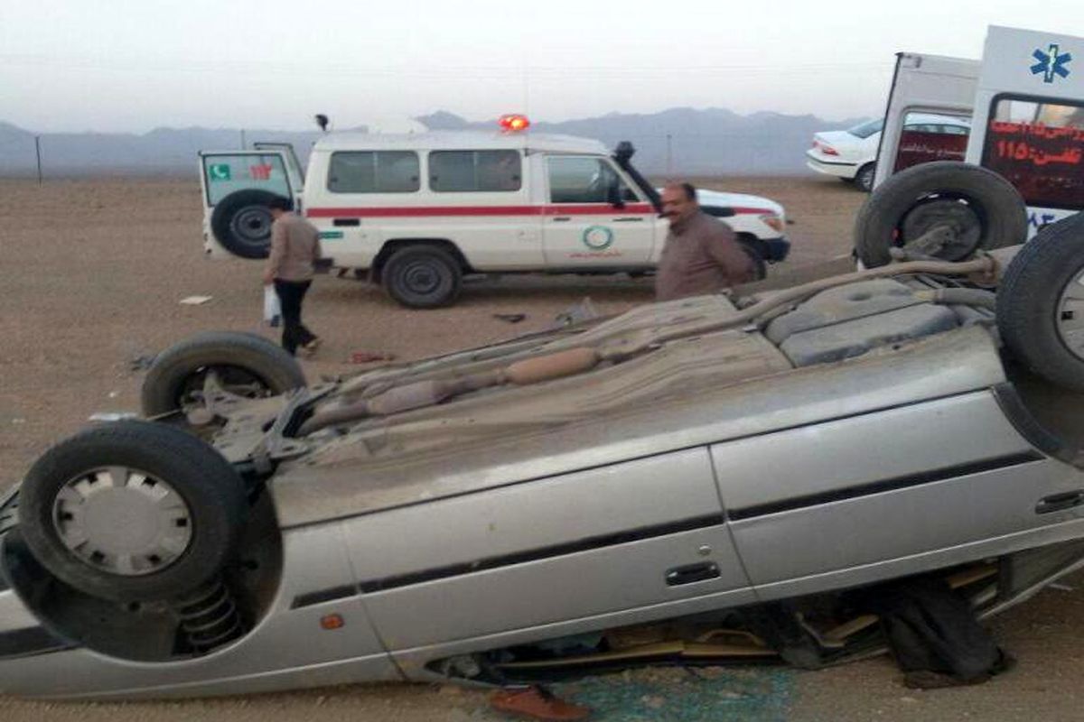 واژگونی سمند تصادف