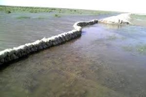 بازگشایی دایک مرزی در ورودی آب به تالاب هامون