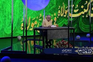  مسعود فروتن در روز عید غدیر خطبه خوانی می کند