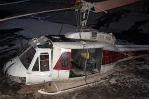 تصاویر اولیه از محل سقوط بالگرد در درچه + فیلم