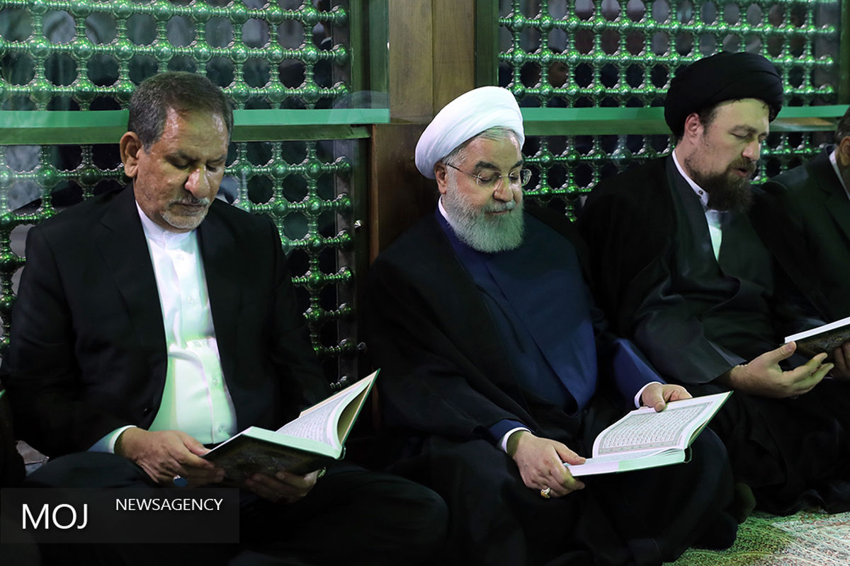 تجدید میثاق رییس جمهوری و اعضای هیات دولت با آرمان های بنیانگذار انقلاب اسلامی