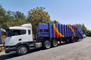 انتقال ۲۰۵ تن زباله با دستگاه سیمی کمپکتورهاپردار در مشهد