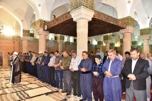 نماز عید سعید فطر در مسجد جامع و مسجد قبا سنندج