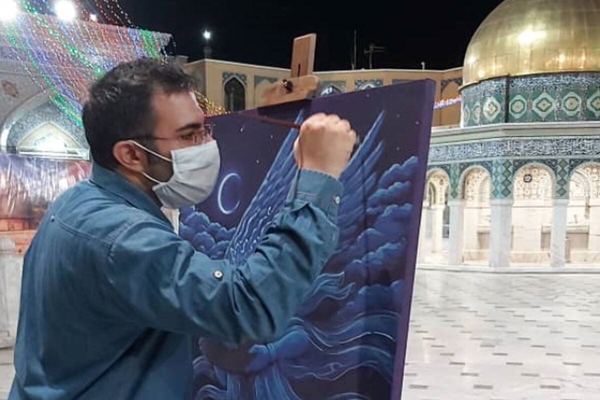 حس و حال محمدصابر شیخ‌رضایی از تجربه هنرآفرینی در حرم امام رضا(ع)