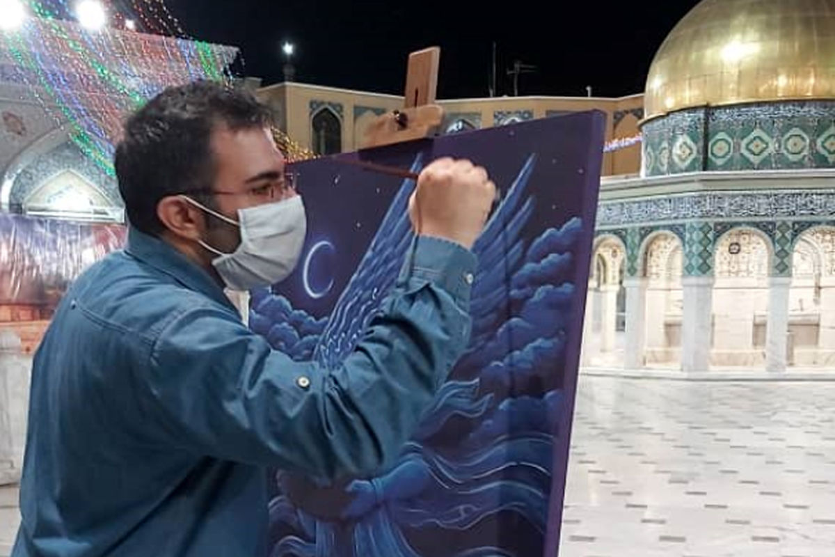 حس و حال محمدصابر شیخ‌رضایی از تجربه هنرآفرینی در حرم امام رضا(ع)