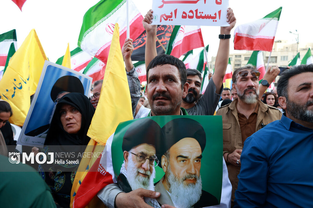 تجمع مردمی حمایت از عملیات «بشارت فتح» در تهران