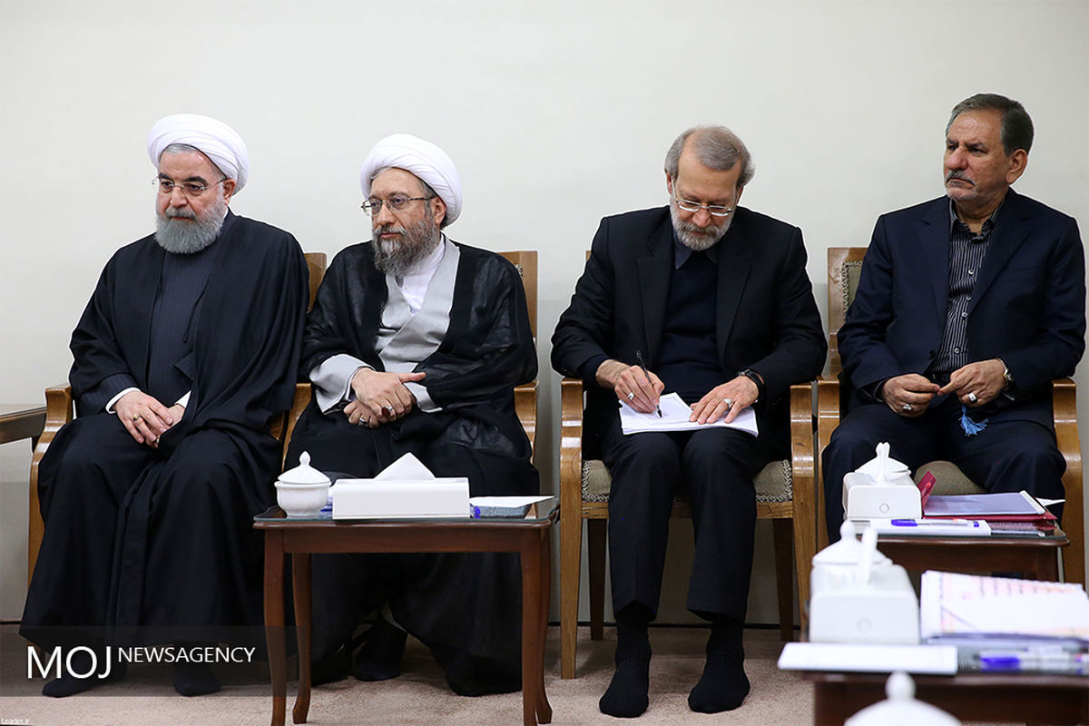 جلسه مقام معظم رهبری با سران قوا و مسئولین کشوری