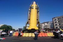 نمایش موشک شهاب 3 در راهپیمایی روز قدس