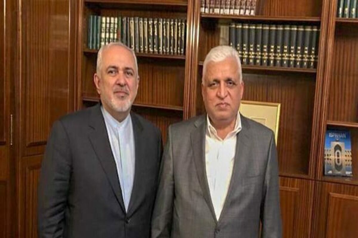 دیدار ظریف با رئیس الحشد الشعبی