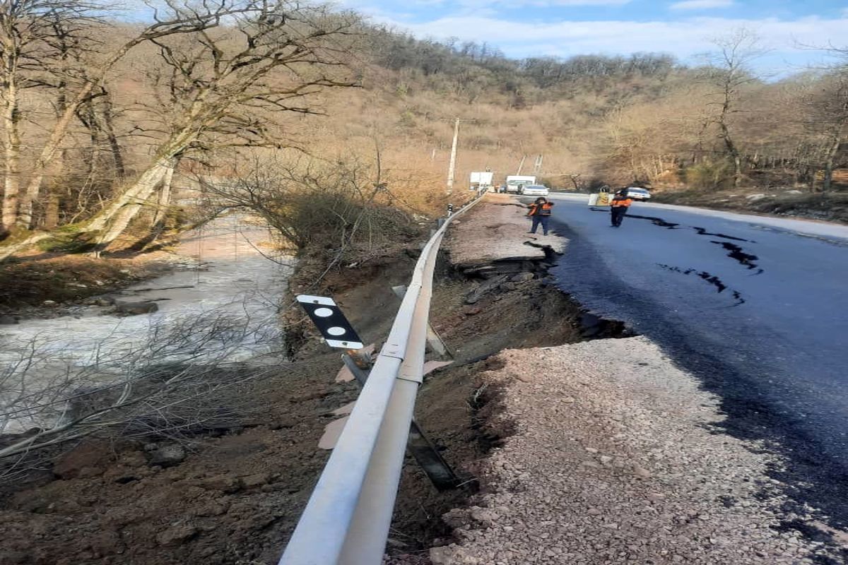 رانش جاده قدیم چالوس 