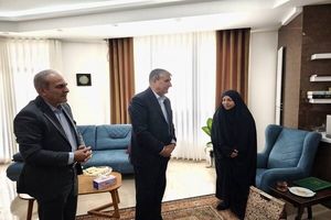 رئیس سازمان انرژی اتمی با خانواده دانشمند هسته‌ای «شهید فریدون عباسی» دیدار کرد