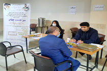 برپایی میز خدمت جهادی با نام سپهبد شهید حاج قاسم سلیمانی در حرم زینبیه اصفهان